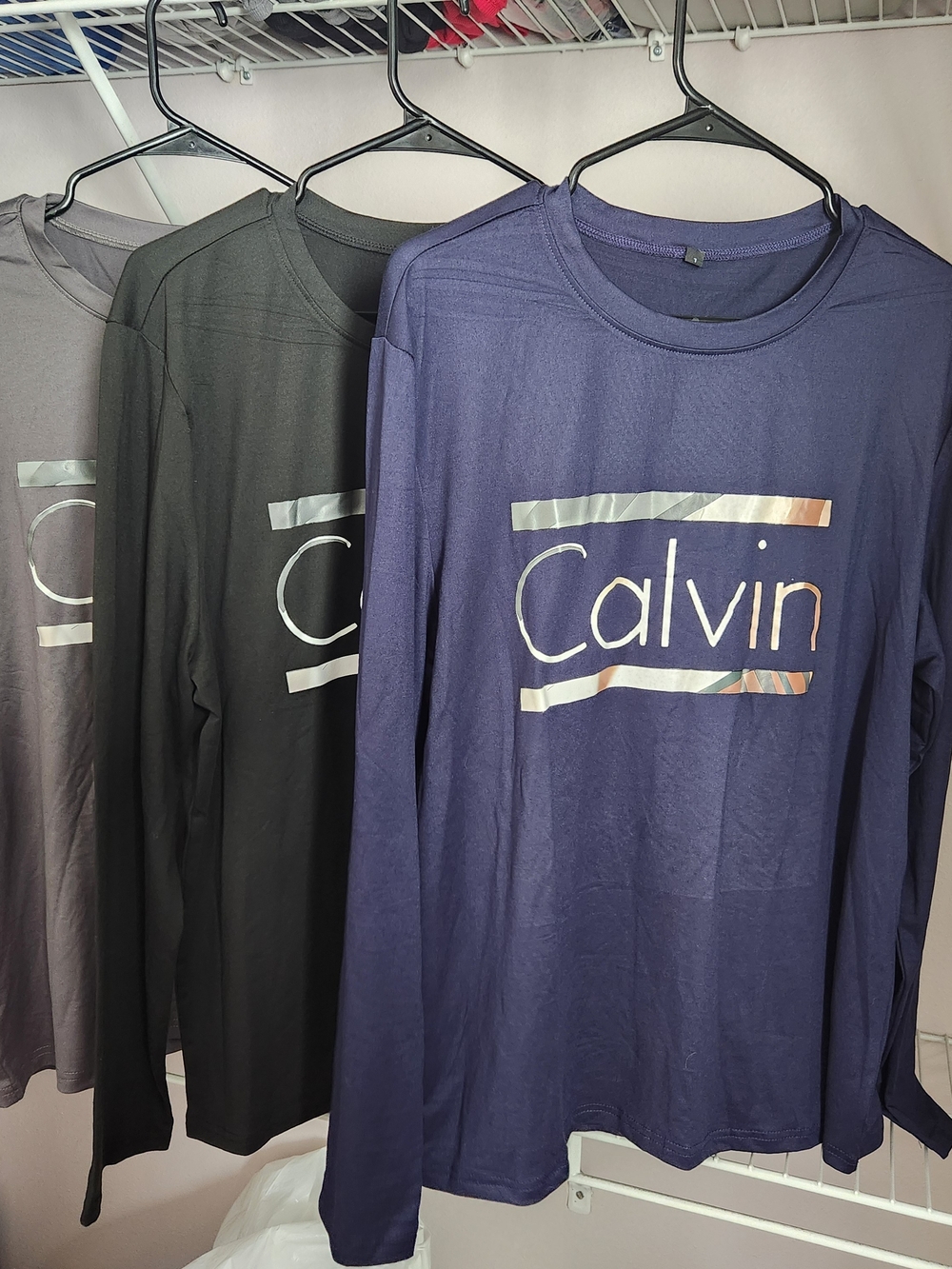 3 NWOT large long-sleeve men's T-shirts